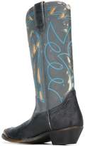 Thumbnail for your product : Golden Goose lizard embossed cowboy boots