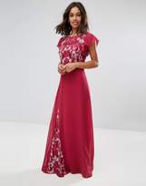 Thumbnail for your product : Maya Petite Embellished Maxi Dress With Fluted Sleeve