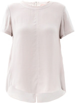 Thumbnail for your product : Rebecca Taylor Silk-sleeve crepe blouse