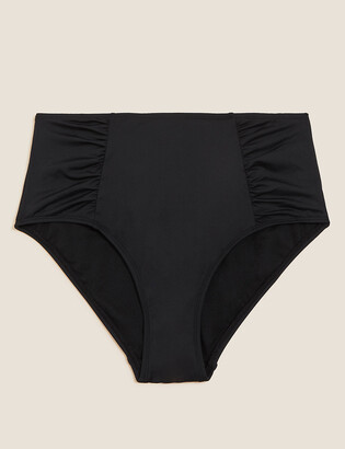 Marks and Spencer Ruched High Waisted Bikini Bottoms