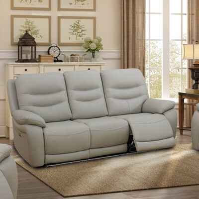 Latitude Run 85.5'' Pillow Top Arm Reclining Sofa