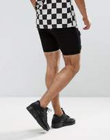 Thumbnail for your product : Jaded London Super Skinny Shorts In Black With Distressing