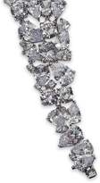Thumbnail for your product : Kenneth Jay Lane Cz By Cluster Rhodium-plated Crystal Bracelet