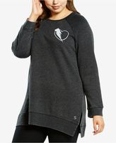 Thumbnail for your product : Soffe Curves Plus Size Split-Hem Graphic Sweatshirt, a Macy's Exclusive Style