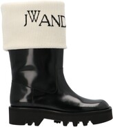 Thumbnail for your product : J.W.Anderson Fisherman Logo Intarsia Boots