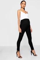 Thumbnail for your product : boohoo Maternity Basic Denim Look Jegging