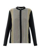 Thumbnail for your product : Ohne Titel Grid-print silk blouse