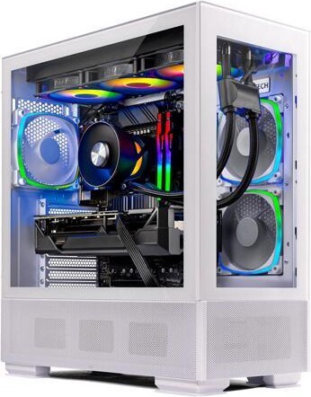 Skytech Azure Gaming PC Desktop, Ryzen 7 7700X 4.5 GHz (5.4GHz Turbo), NVIDIA RTX 5070 12GB GDDR7, 1TB Gen4 NVMe SSD, 32GB DDR5 RAM RGB, 750W GOLD...