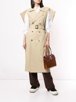 Thumbnail for your product : J.W.Anderson Kite sleeveless single-breasted trench coat