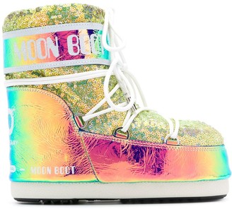 Moon Boot Oil Slick-Effect Snow Boots
