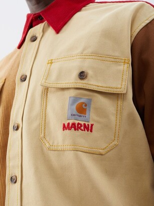 Marni X Carhartt - X Carhartt Wip Colour-block Cotton-canvas Shirt