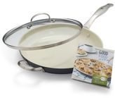 Thumbnail for your product : Green Pan Healthy Ceramic Nonstick 12" Covered Skillet with Bonus Cookbook