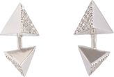 Thumbnail for your product : Ileana Makri Diamond & Gold Double Pyramid Studs-Colorless