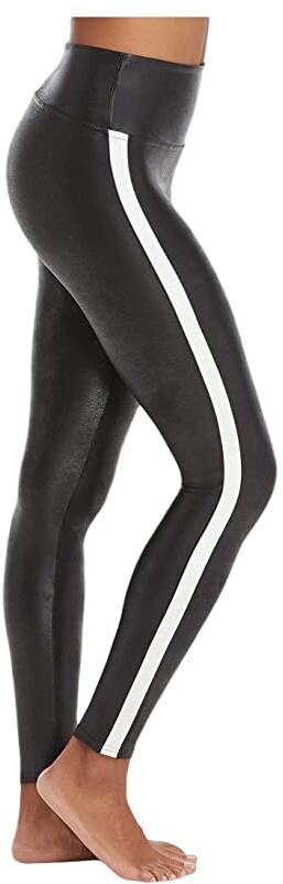 Black Workout Pants With White Stripe