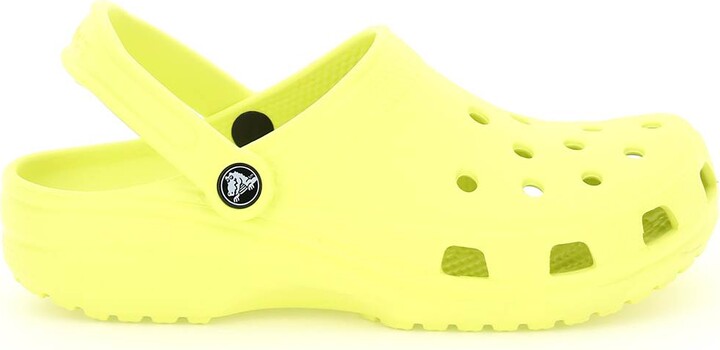 yellow high top crocs