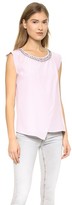 Thumbnail for your product : Rebecca Taylor Embellished Crossover Top
