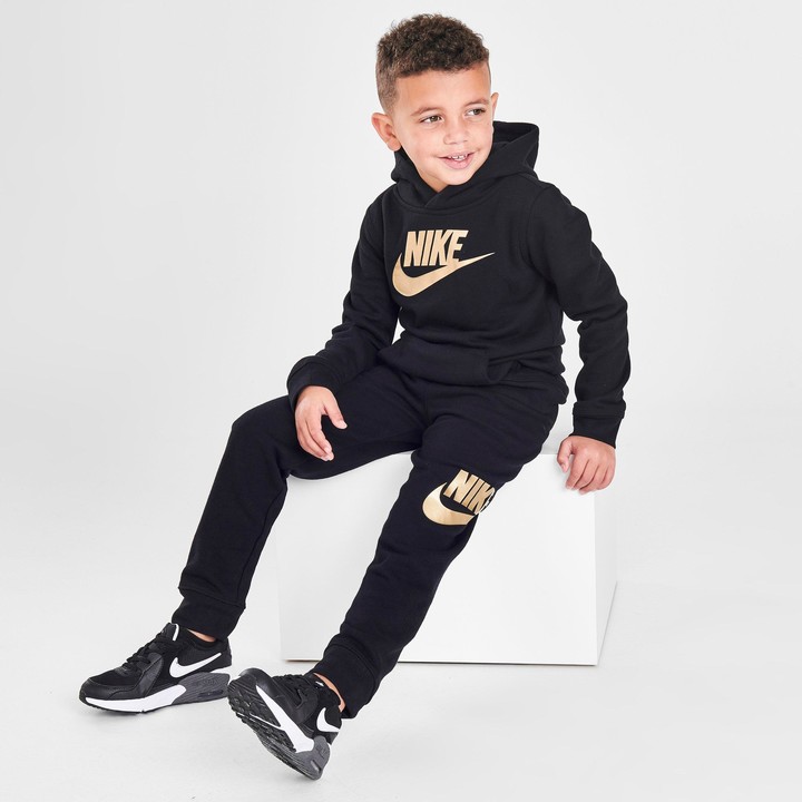 Nike Boys' Little Kids' Metallic Futura Logo Pullover Hoodie and Jogger  Pants Set - ShopStyle