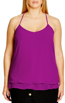 City Chic Plus Size Women's 'Double Love' Layered Camisole
