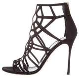 Thumbnail for your product : Sergio Rossi Suede Cage Sandals