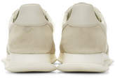 Thumbnail for your product : Rick Owens White Lace-Up Runner Sneakers