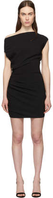Versace Black Ruched Sleeveless Dress
