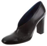 Thumbnail for your product : Celine Leather Squared-Toe Booties