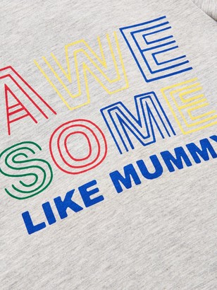 Very Boys Short Sleeve 'Awesome Like Mummy' T-shirt - Grey