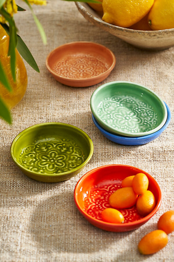 Patterned Enamel Jam Cups