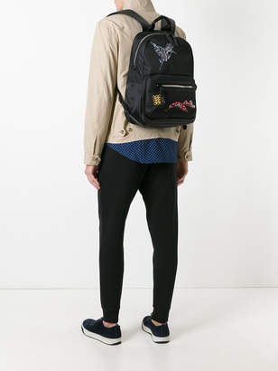 Lanvin embroidered bird backpack