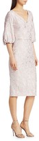 Thumbnail for your product : Theia Cloque Ballon-Sleeve Dress