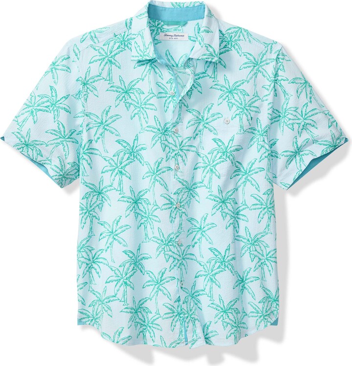 Tommy Bahama Nova Wave Royal Palmetto Short Sleeve Button-Up Shirt