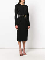 Thumbnail for your product : Class Roberto Cavalli belted gathered collar dress