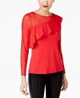 Thumbnail for your product : Thalia Sodi Asymmetrical Illusion Ruffled Top, Created for Macy's