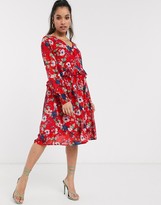 Thumbnail for your product : Vero Moda Petite drop waist floral smock dress