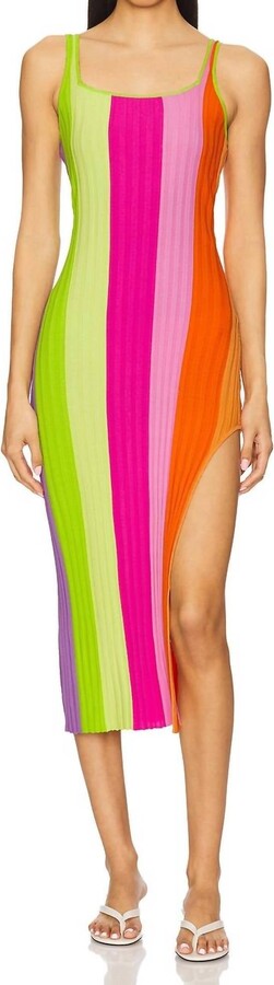 PQ Swim Piper Slit Dress In Clementine