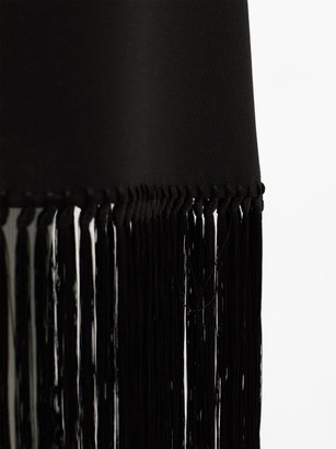 Burberry Fringed Mohair-blend A-line Skirt - Black