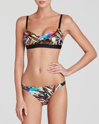 Milly Rainbow Graphic Print Bralette Bikini Top