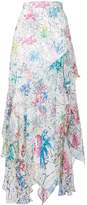 Thumbnail for your product : Peter Pilotto floral print ruffled skirt