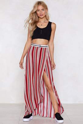 Nasty Gal Stripe in Your Number Maxi Skirt