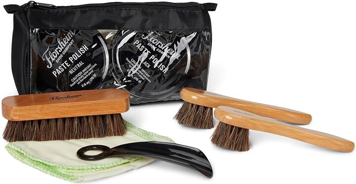 Florsheim Deluxe Travel Pack Pro Shine Kit Remedies Foot Care Black