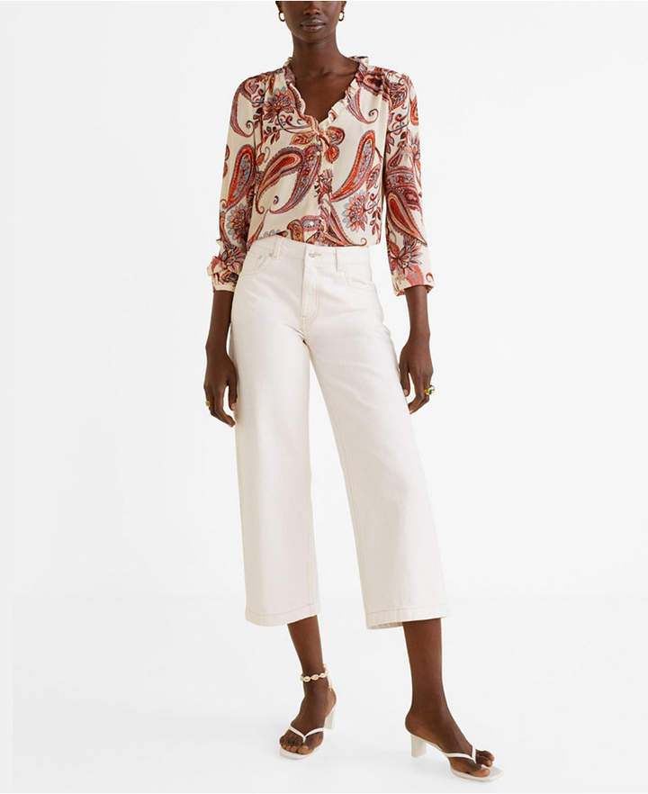 MANGO Culotte Relaxed Jeans