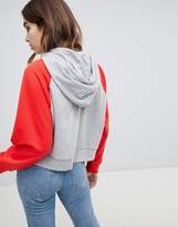 Thumbnail for your product : Monki Colourblock Cropped Hoodie