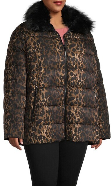 tahari leopard jacket
