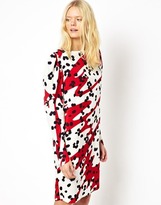 Thumbnail for your product : See by Chloe Puff Sleeve Mini Dress in Archive Chloe Camouflage Print