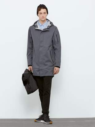 Frank and Oak State Concepts Triple Torrent Fishtail Raincoat in Grey
