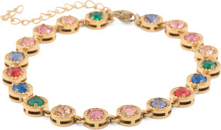 TJMAXX Loko Multi Stone Bracelet For Women, Gold