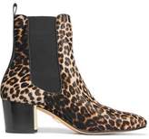 Thumbnail for your product : Michael Kors Collection Yvette Leopard-Print Calf Hair Ankle Boots