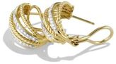 Thumbnail for your product : David Yurman Lantana Earrings with Diamonds in Gold