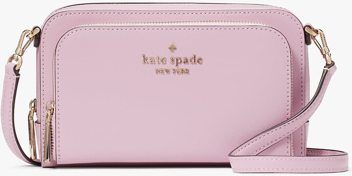 Kate Spade Staci Medium Top Zip Satchel Crossbody Light Rose Pink Leather