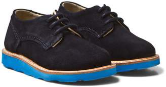 Young Soles Navy Suede Alfie Derby Shoes